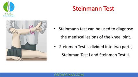 steinman test for meniscal tear|steinman knee injury.